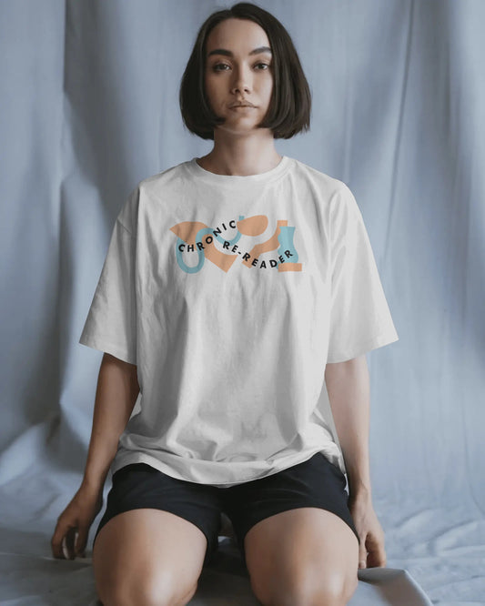 Chronic Re-Reader Abstract Shapes Unisex T-Shirt