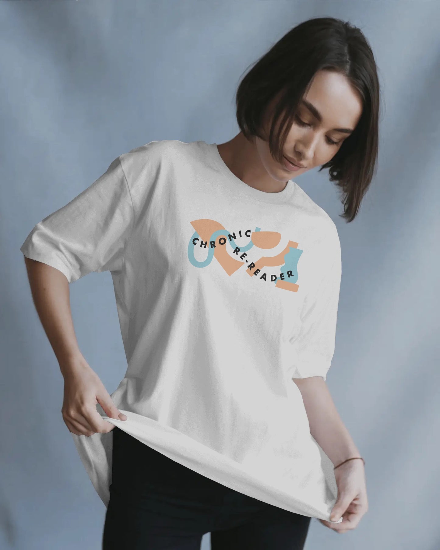 Chronic Re-Reader Abstract Shapes Unisex T-Shirt