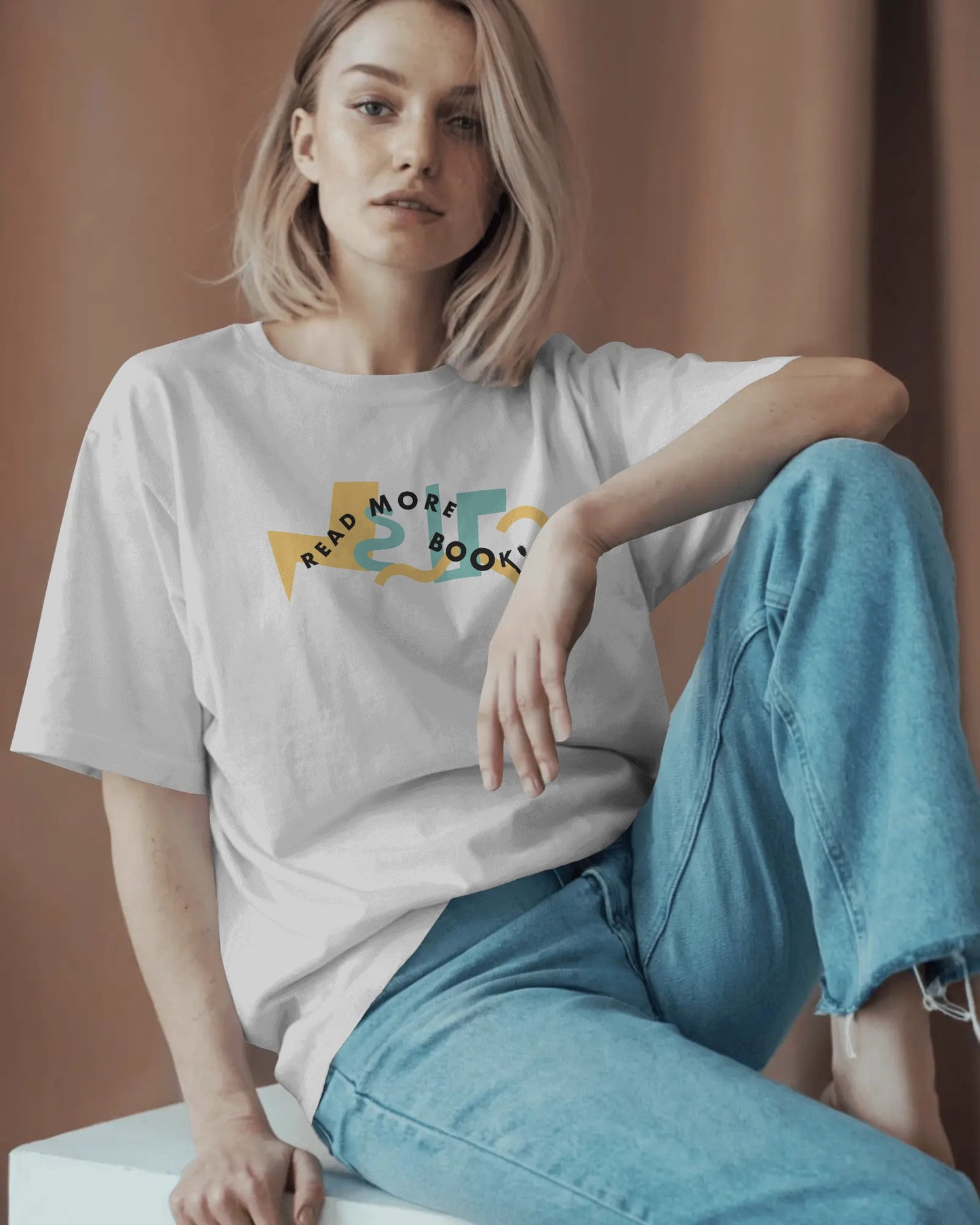 Read More Books Abstract Shapes Unisex T-Shirt