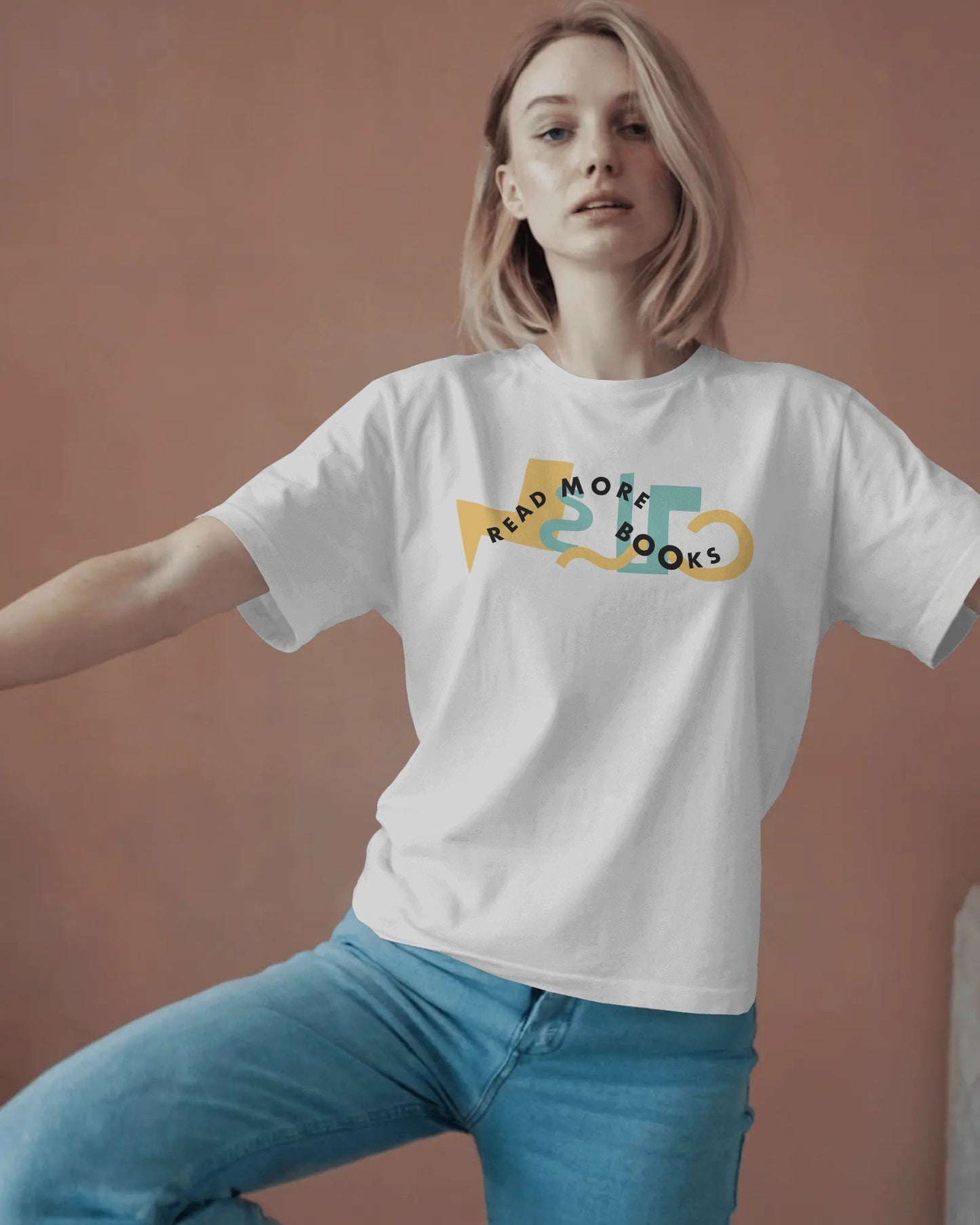 Read More Books Abstract Shapes Unisex T-Shirt