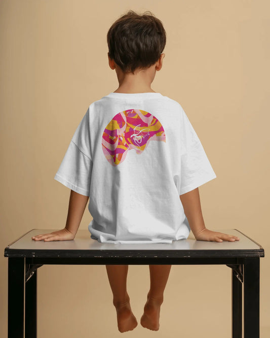 Dragon Flying Through a Colour Storm Unisex Kids Tee