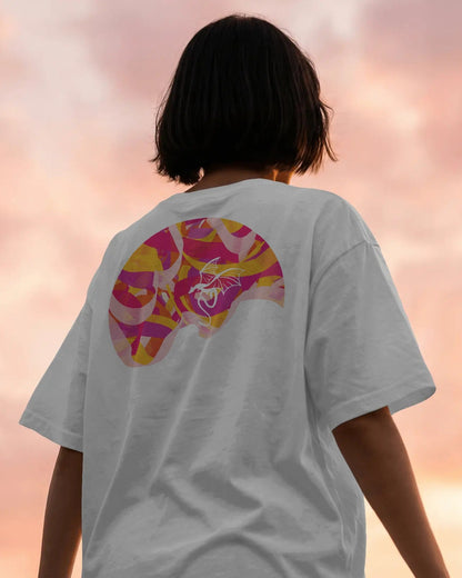 Flying Dragon in a Colour Storm Unisex Tee